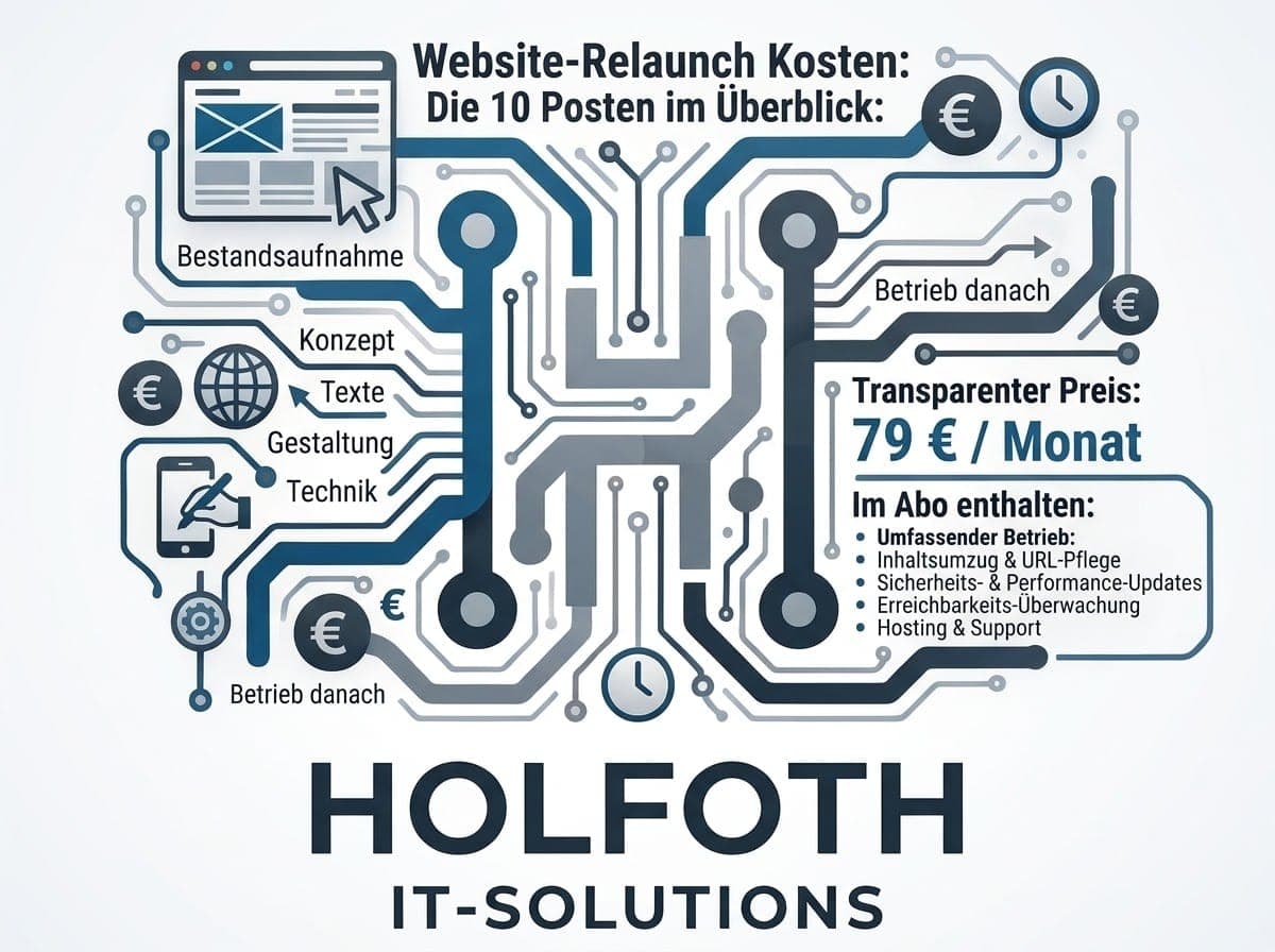 Website-Relaunch: was er kostet, und was er im Abo kostet